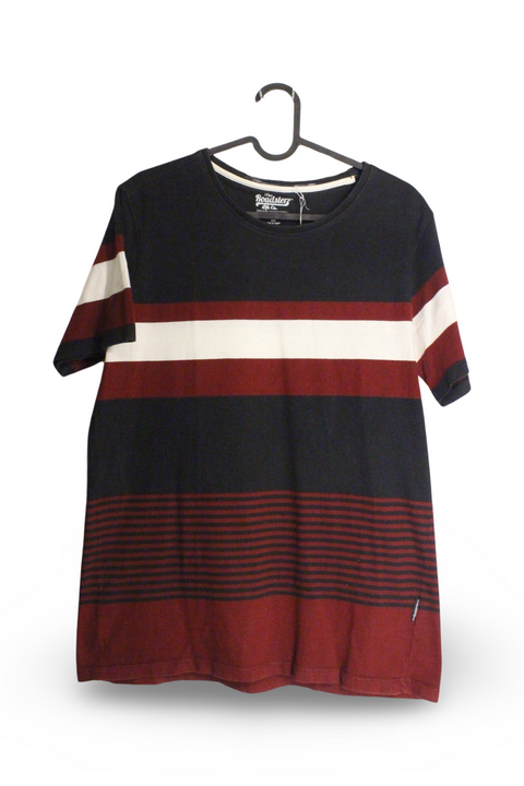 Red Black Striped Tee
