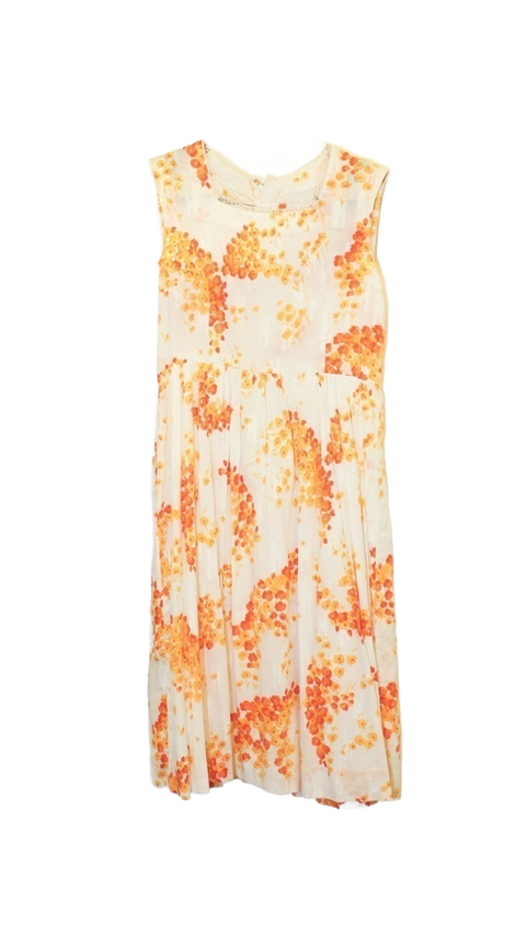 Orange flower Dress