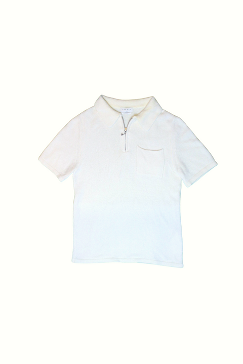 Short Sleeve Zip Pop-over Shirt
