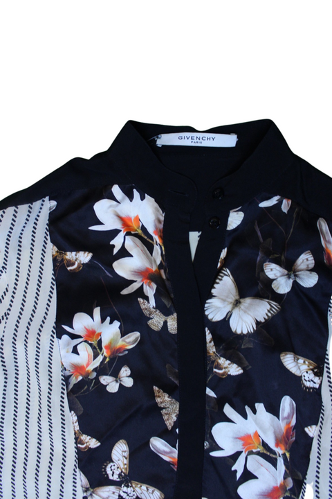 Silk Shirt with Floral Print